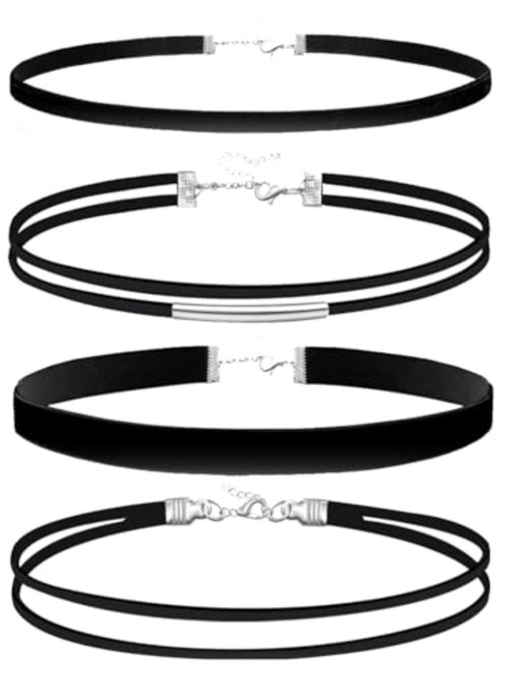 New -  Black Choker Necklace Set Velvet Lace Choker Daisy Gothic Punk Classic